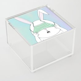 Masked Bunny - Left Acrylic Box