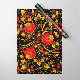 Russian khokhloma Wrapping Paper