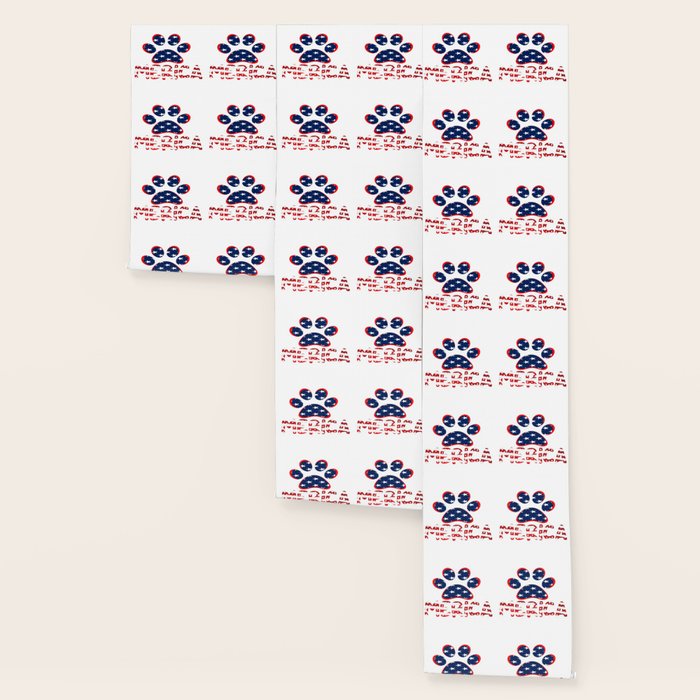 American Dog Paw Print Wallpaper By Maystro Society6