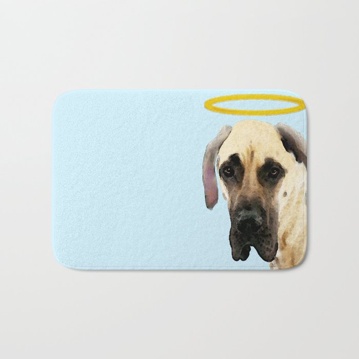 Great Dane Art - I Didn't Do It Bath Mat