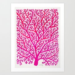 Fan Coral – Pink Ombré Kunstdrucke