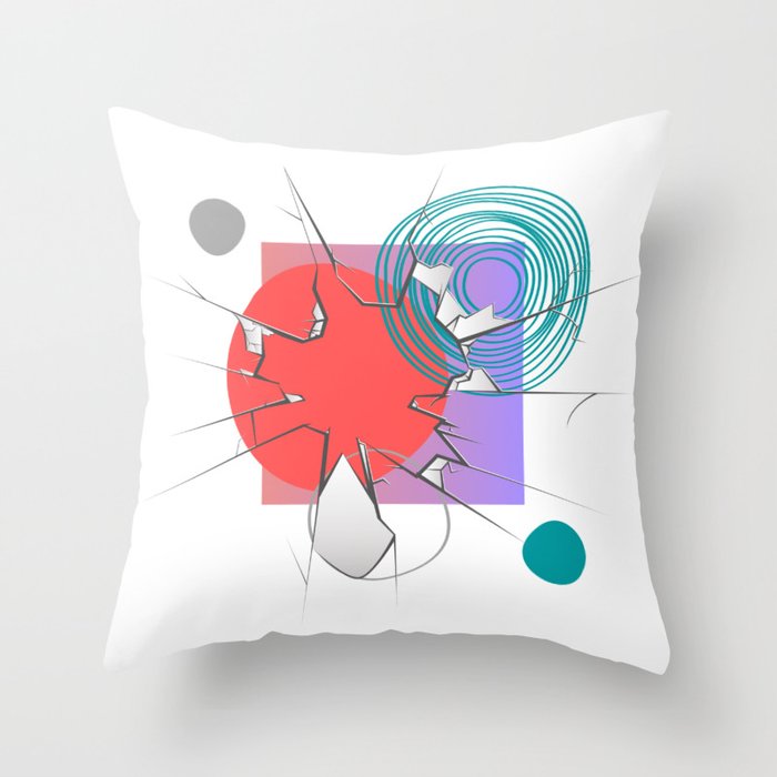 Shattered Throw Pillow