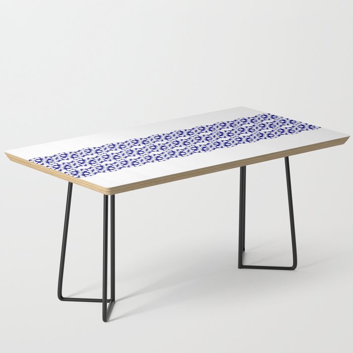 Bibi geometric stripe design in blue Coffee Table