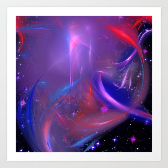 Cosmic Twister Art Print