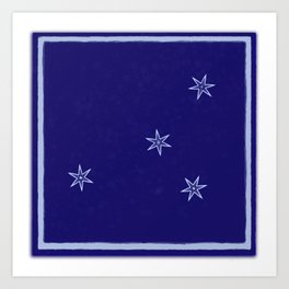 CAPRICORN Zodiac Star Constellation Antique star chart print Art Print