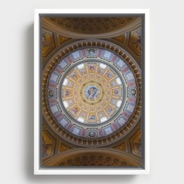 Dome Ceiling Fresco St. Stephen's Basilica Framed Canvas