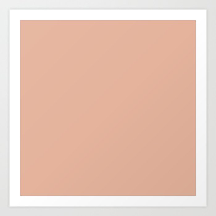 ALMOST APRICOT pastel solid color Art Print by NOW COLOR