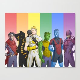 Superhero Pride (Male) Canvas Print