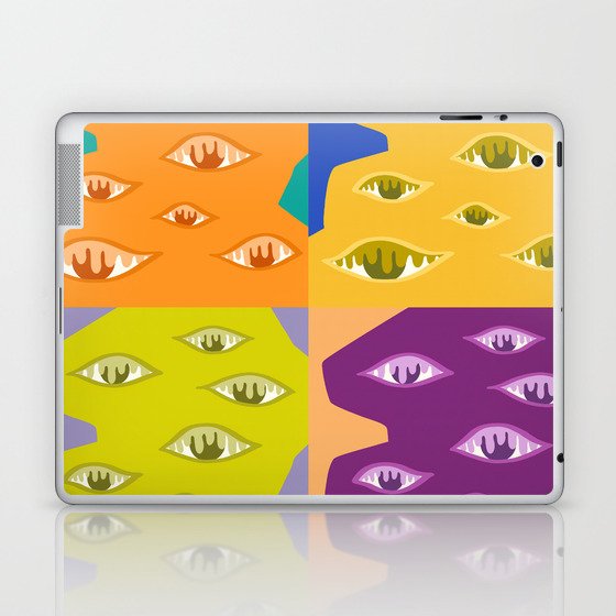 The crying eyes patchwork 3 Laptop & iPad Skin
