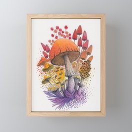 Mushroom Composition #1 Framed Mini Art Print