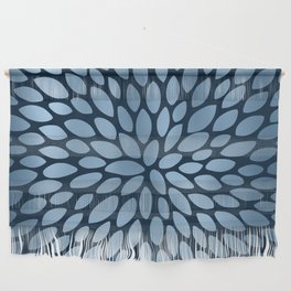 Floral Bloom in Blue Wall Hanging