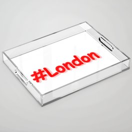 "#London" Cute Design. Buy Now Acrylic Tray