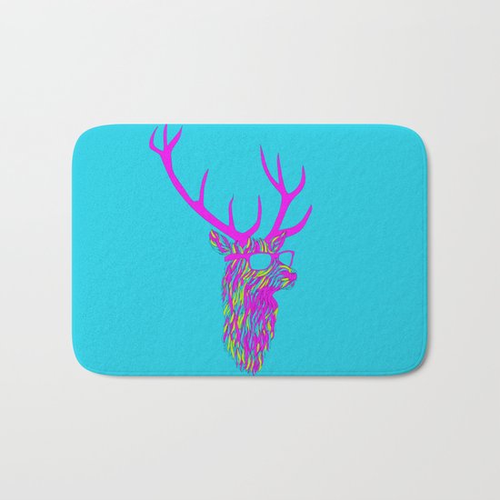 Party deer Bath Mat