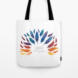 Psalm 63:7 Sing for Joy Tote Bag
