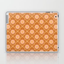 Ethnic Ogee Floral Pattern Caramel Laptop Skin