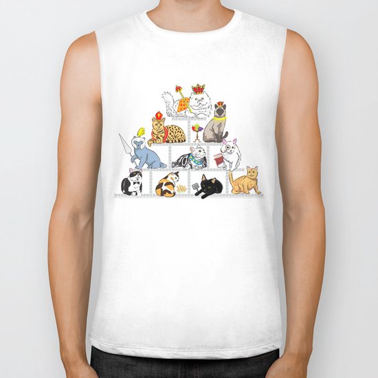 Cats Pyramid Biker Tank