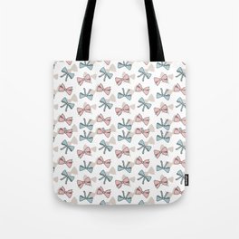 Cute ribbon seamless pattern Tote Bag