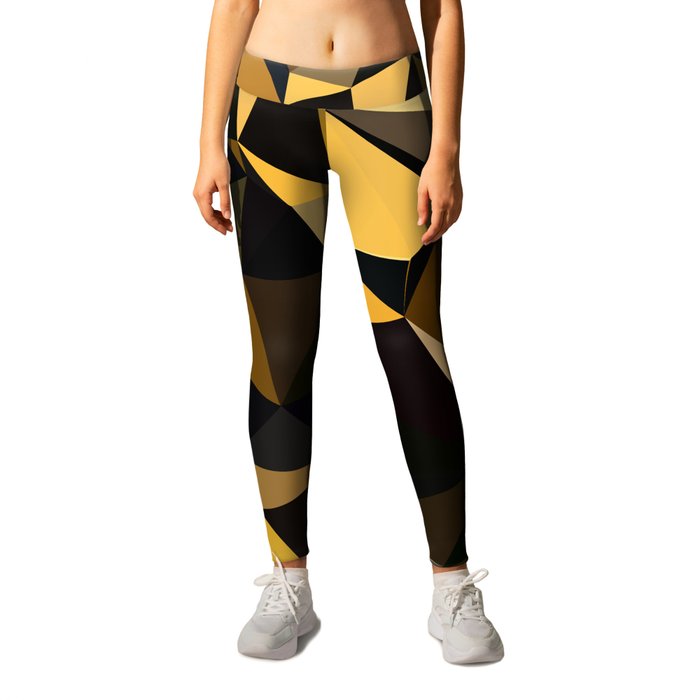 Completely Random Low Poly Abstract Art Leggings