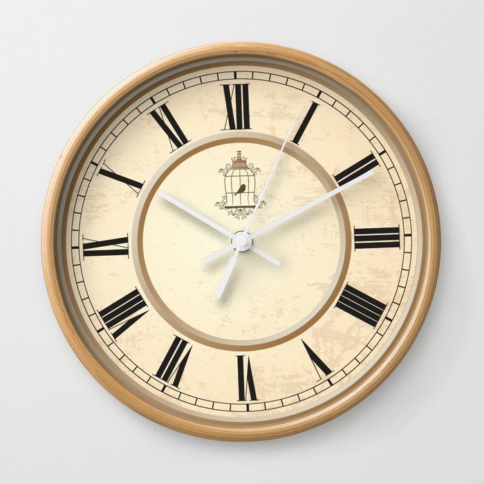 Classy Vintage Birdcage Decorative Clock Wall Clock