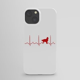 Golden Retriever Heartbeat iPhone Case