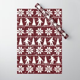 Christmas Bigfoot Wrapping Paper