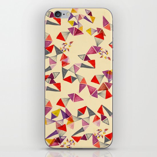 watercolour geometric shapes iPhone & iPod Skin