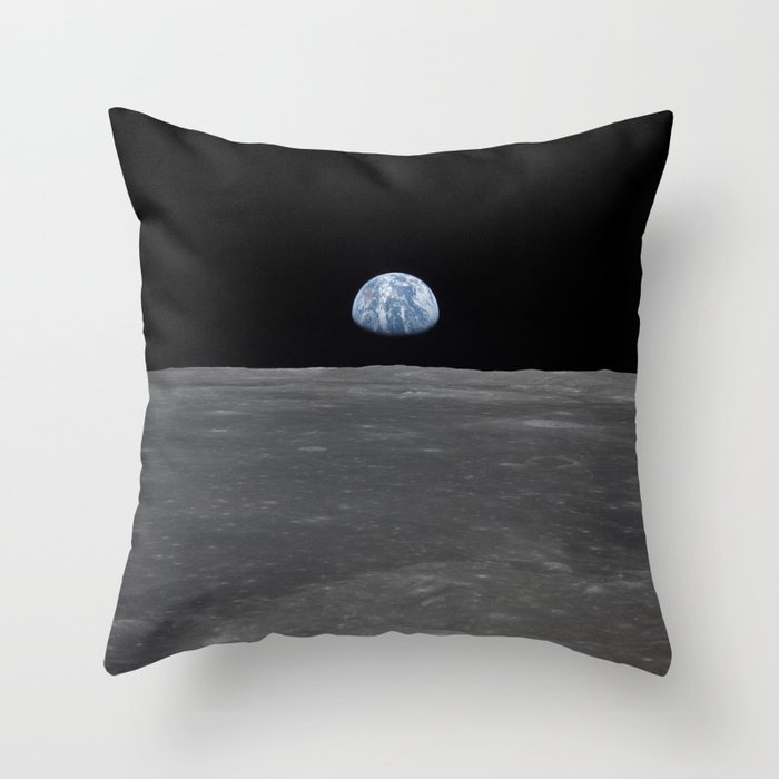 see the marble from the moon | space 005 Throw Pillow