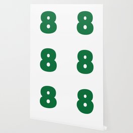 8 (Olive & White Number) Wallpaper