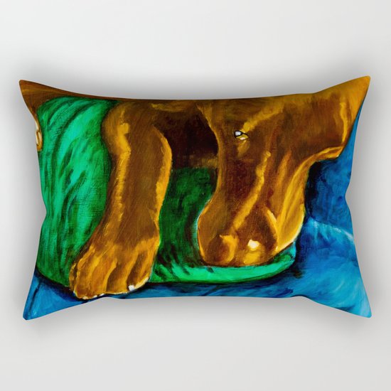 Sleepy Boy Rectangular Pillow