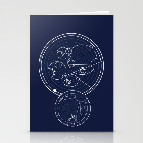 Doctor Who Gallifreyan - Run You Clever Boy, Allons-y! Stationery Cards