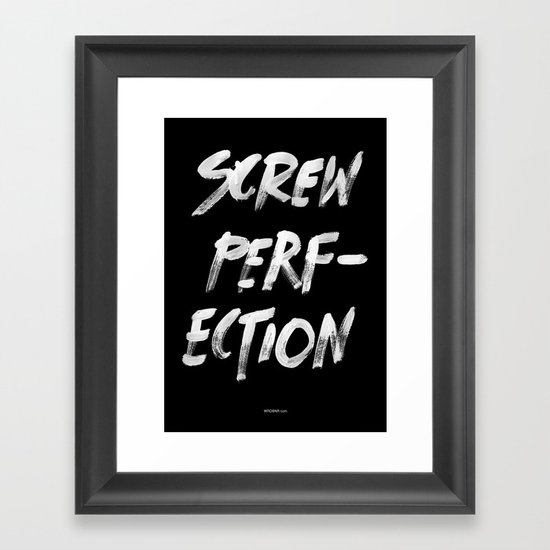 Perfection Framed Art Print