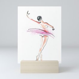Ballerina Dance Drawing Mini Art Print