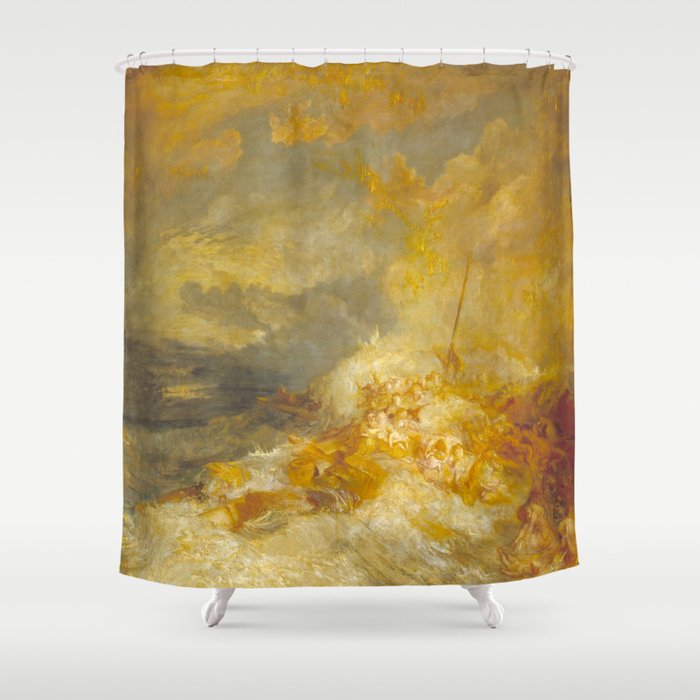 J.M.W. Turner "A Disaster at Sea" Shower Curtain