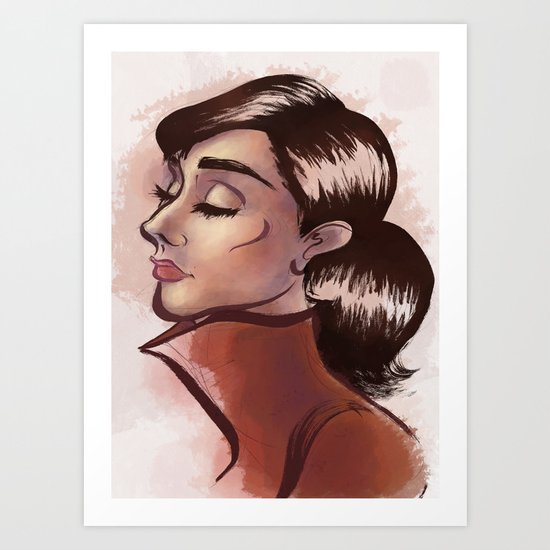 Simply Audrey Art Print