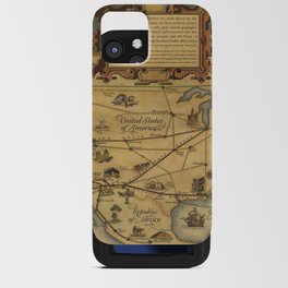 United States of America. Printed in U.S.A. 1928, - Vintage Illustrated Map iPhone Card Case
