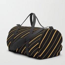 Gold and Black Stripes Collection Duffle Bag