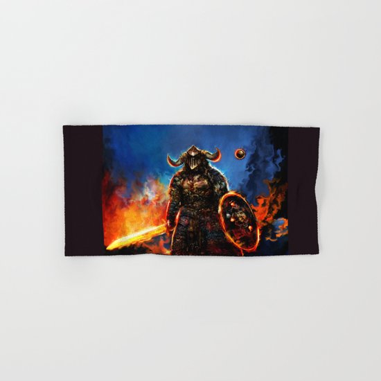 viking and his droid Hand & Bath Towel