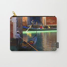 Gondoliers On A Venetian Canal Carry-All Pouch