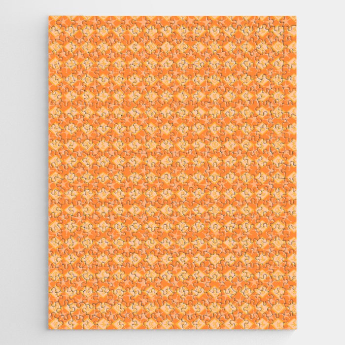 children's pattern-pantone color-solid color-orange Jigsaw Puzzle