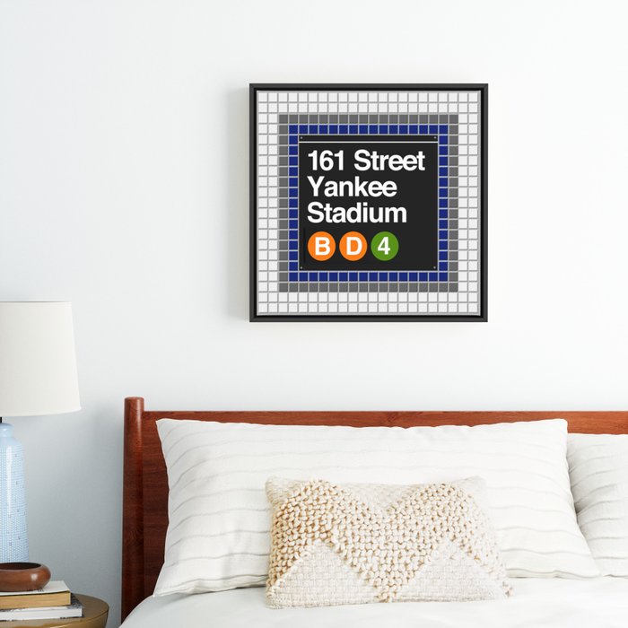 subway yankee stadium sign T Shirt by Art Lahr