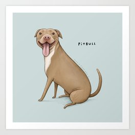 Pitbull Art Prints For Any Decor Style Society6