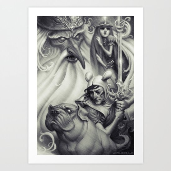Another Castle :: Duotone Print Art Print