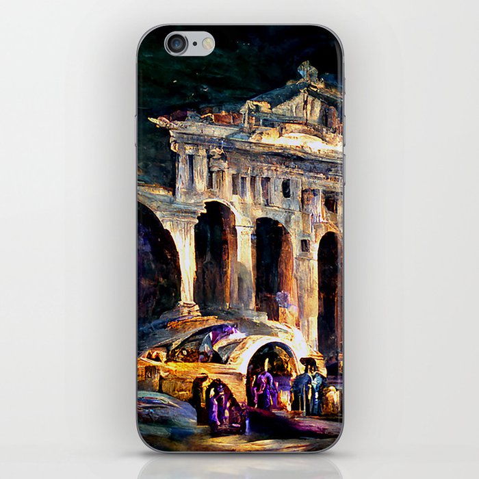 Ancient Rome at Night in the year 2403AD iPhone Skin