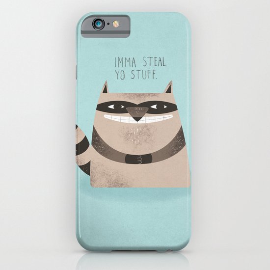 Sneaky Raccoon iPhone & iPod Case