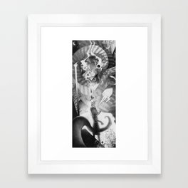"Alice and the Jabberwocky" or "The Insanity Dragon" Framed Art Print