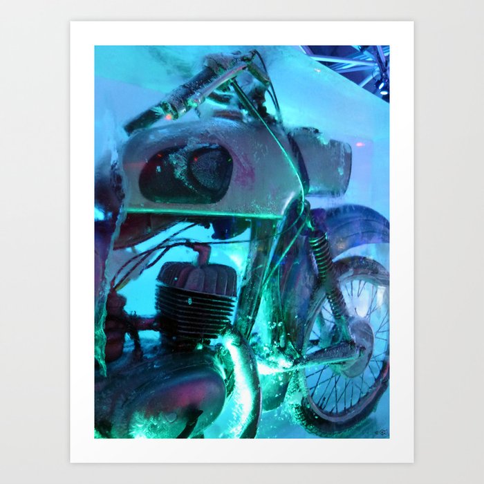 Ice Motorbike 1 Art Print