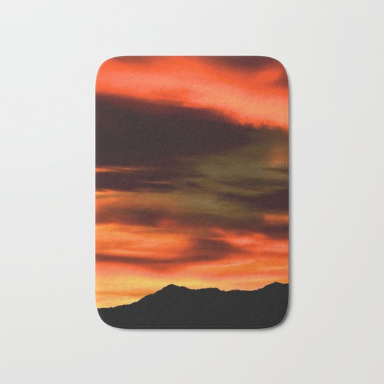 SW Orange Mountain Sunrise - II Bath Mat