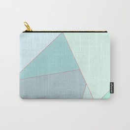 Triangles Carry-All Pouch | Orangelines, Patterngraphic, Triangles, Blues, Greens, Graphicdesign 