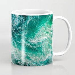 Whirlpools of the maelstrom of Saltstraumen, Nordland, Norway Coffee Mug