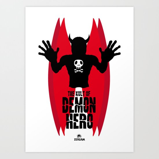 THE KULT OF DEMON HERO Art Print